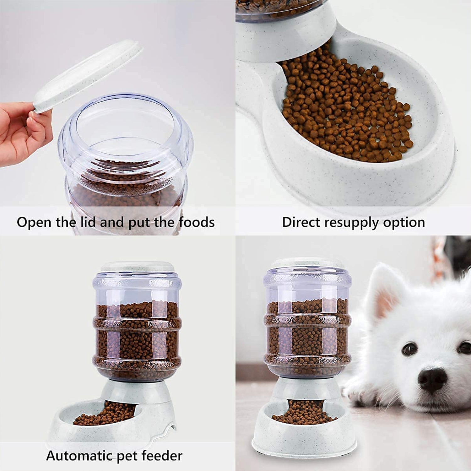 Automatic Pet Water Dispenser Self-Dispensing Gravity Pet Feeder Water Cat Dog Feeding Bowl Drinking Water & Pet Feeder Food Dispenser - Replenish Pet Food for Dog Cat Animal Automatic Gravity Dry Food Storage Bottle Automatic Pet Water Dispenser Self-Dispensing Gravity Pet Feeder Water Cat Dog Feeding Bowl Drinking Water & Pet Feeder Food Dispenser - Replenish Pet Food for Dog Cat Animal Automatic Gravity Dry Food Storage Bottle